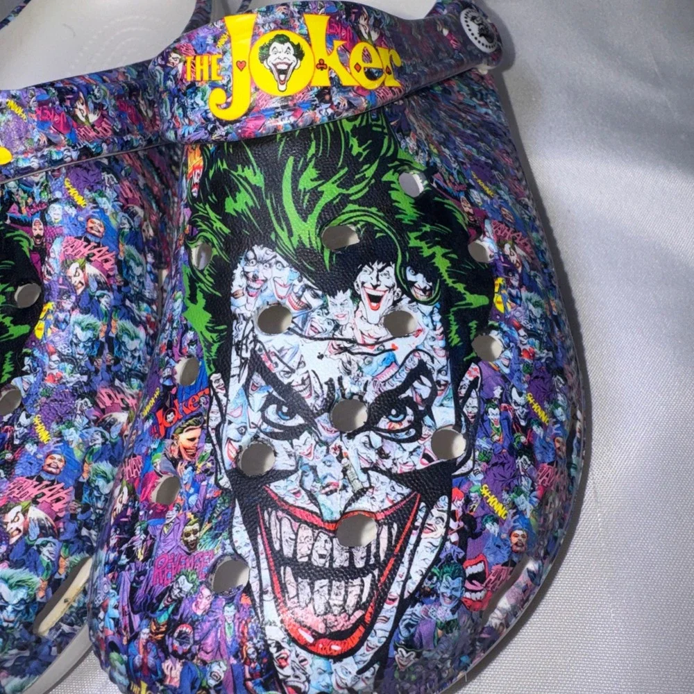 The Joker DC Comics Graphic Clogs Multi-Color‎ Batman Villain Shoes EU 43 US 10